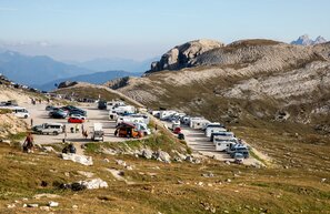 Tre Cime, parcheggio di Auronzo | © Tre Cime, parcheggio di Auronzo, Foto: Stefan Eilenlehner