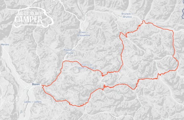 Mappa della Grande Strada delle Dolomiti | © ALPS ALPINE Europe GmbH